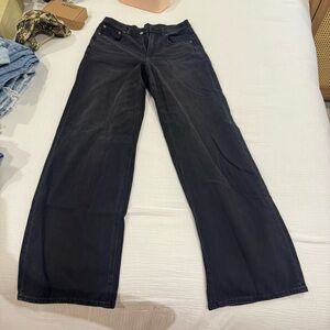 American Eagle Outfitters Black Wide Leg Jeans